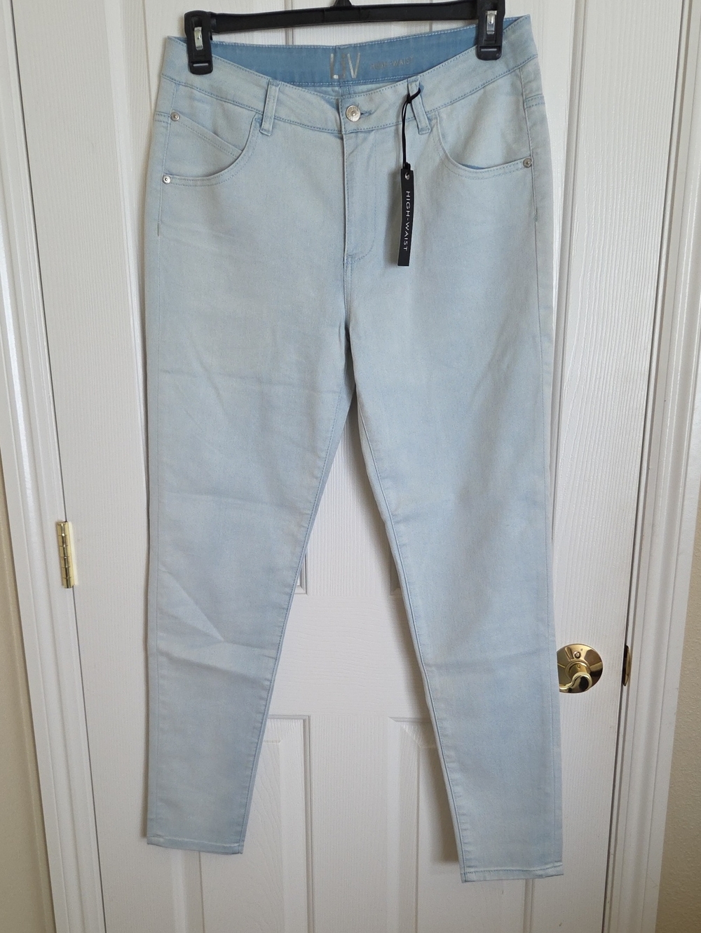 LiV By Delia's, Pale Blue Skinny High-Waist Jeans for Women - Picture 11 of 13